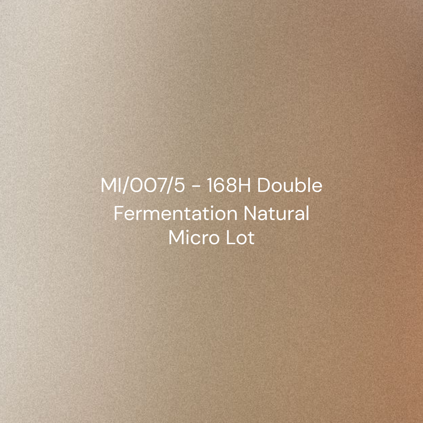 MI/007/5 - 168H Double Fermentation Natural