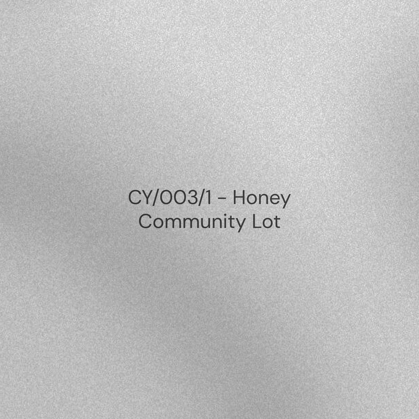 CY/003/1 - Honey