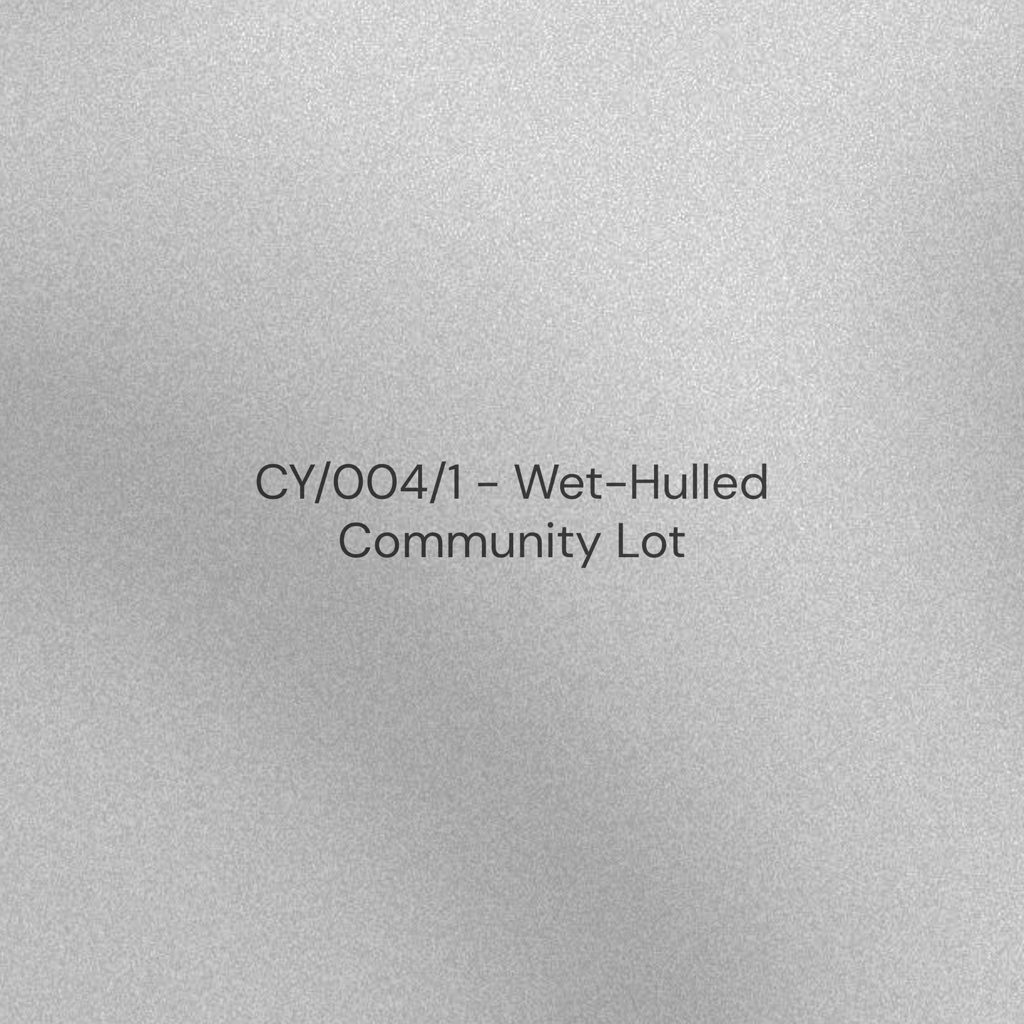 CY/004/1 - Wet-Hulled